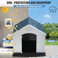 Pawise Maison pour animaux de compagnie de haute qualité, plusieurs tailles, grande niche pour chien d'extérieur, durable, solide, maison pour chien d'intérieur et d'extérieur avec évents