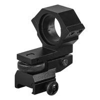 Support d'anneau optique de visée télescopique 25.4/30mm avec pince de lampe de poche en aluminium à base de 20mm et accessoires de chasse à réglage d'angle