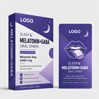 Bandes de mélatonine à action rapide 10 mg, film oral mince, sommeil profond, soulagement de l'insomnie, supplément sans sucre, marque privée OEM