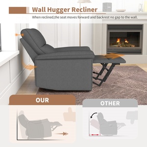 Canapé inclinable en cuir moderne de luxe, multifonctionnel, intelligent et électrique, pour la maison, le bureau ou les hôtels - Product Image 4