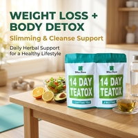 Thé Détox Minceur 14 Jours - Sachets de Thé Herbal Jour et Nuit pour la Perte de Poids et le Soutien à la Détoxification Corporelle