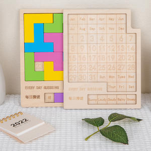 Calendrier Puzzle Exercice de concentration et de réflexion logique pour enfants Jouet éducatif pour la <span class=keywords><strong>maternelle</strong></span> et la <span class=keywords><strong>classe</strong></span> supérieure - Product Image 2