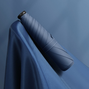 Pencil <b>Umbrella</b> Nylon 8 Ribs Uv Resistant Minimalist Design Travel Use Manual Open <b>Foldable</b> Sun And Rain Protection - Product Image 2