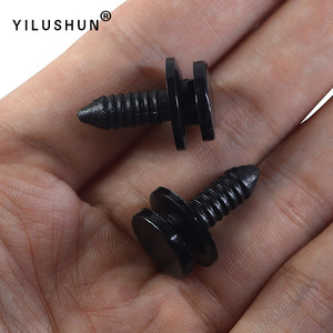 Yilushun D157 Nylon Triangular Window <b>Clips</b> For Volkswagen Auto Fastener Replacement Parts Black Pa66 Material - Product Image 1