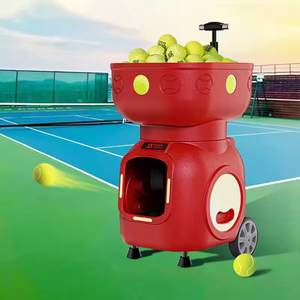 Machine de lancer de balles de tennis automatique LSU avec télécommande via <span class=keywords><strong>application</strong></span>, 120 balles, 170W, fréquence de service 1,8-9s, équipement portable - Product Image 1