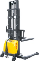 Chariot à palettes semi-électrique GLAD, batterie DC, 1 tonne, hauteur de levage 2,5 m, fourche 1220x125x50 mm, pneus en polyuréthane, garantie 1 an