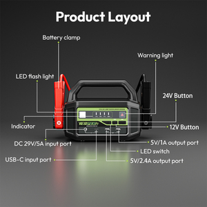 <span class=keywords><strong>Arrancador</strong></span> <span class=keywords><strong>de</strong></span> Baterías Multifunción Yesper N1 12V <span class=keywords><strong>24V</strong></span> <span class=keywords><strong>de</strong></span> Alta Potencia para Camiones - Product Image 5