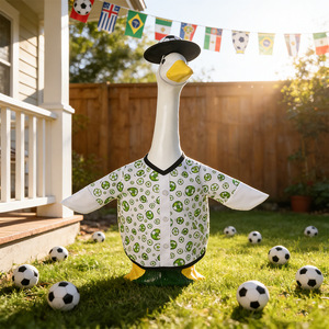 MSYO Disfraz de <span class=keywords><strong>Ganso</strong></span> con Estampado de Fútbol Temático de la Copa Mundial de Fútbol para Decoración de Jardín y Porche - Product Image 4