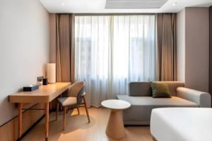 Design moderno 5 stelle camera d'albergo Set <span class=keywords><strong>di</strong></span> mobili letto King Size pannello testiera in legno Hotel camera da letto Set per - Product Image 6