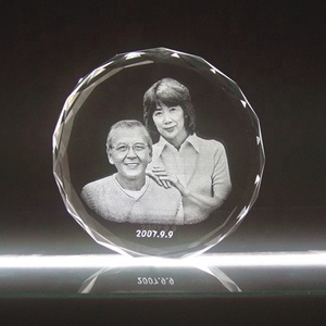 Honor Of Khung Ảnh Pha Lê <span class=keywords><strong>3d</strong></span> Hình Tròn Chất Lượng Cao Đáng Yêu Cho Vợ Người Yêu Bạn Gái - Product Image 3