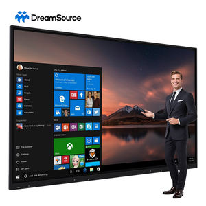 กระดานอัจฉริยะแบบอินเทอร์แอคทีฟ LCD ขนาด 55-110 นิ้ว รองรับการสัมผัส 20-40 จุด ด้วยปากกา/นิ้วมือ ความละเอียด 4K พร้อมกล้อง 48MP สำหรับโรงเรียนและการศึกษา - Product Image 1