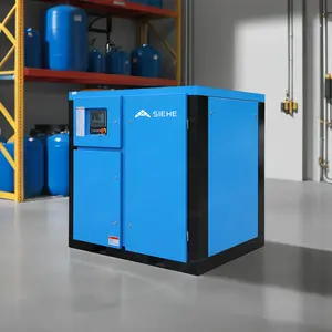 30hp 22kw China Industrial Equipment stationary Lubricated Electric rotary type screw air compressor
