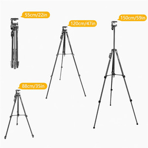 Trépied professionnel pour appareil <span class=keywords><strong>photo</strong></span> reflex numérique Neepho 8810 1,5 m, haute qualité, photographie, vidéo, aluminium - Product Image 3