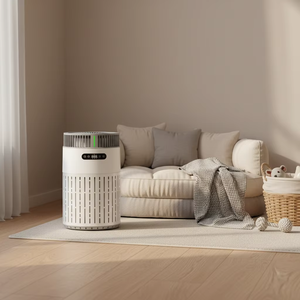 เครื่องฟอกอากาศสำหรับสัตว์เลี้ยงอัจฉริยะ พร้อมแผ่นกรอง H13 HEPA กำจัดขนสัตว์และกลิ่น สำหรับบ้าน ปลอดภัยต่อสัตว์เลี้ยง เสียงเบา พร้อมระบบล็อคป้องกันเด็ก รับผลิตแบบ OEM - Product Image 1