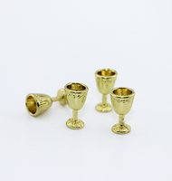 1 pièce, modèle de verre à vin miniature en résine pour maison de poupée 1/6 1/12, décoration Art Déco