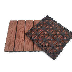 SHENGCHENG WPC Woodgrain Interlocking Composite Decking Tiles Outdoor Use Easy DIY Deck Tiles Exterior - Product Image 3