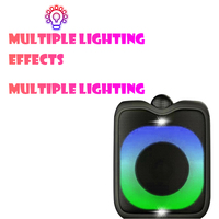 Haut-parleur rechargeable karaoké 2023 portable sans fil en plein air, dj actif, boîte de fête, haut-parleur 8 pouces, système sonore