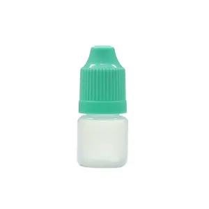 Çevre dostu göz damlası kenevir yağı saç boyası sıkmak plastik şişe 5 ml hdpe sıkılabilir şişe