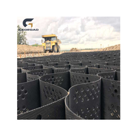 Géocell en HDPE Georoad TGLG avec structure alvéolaire perforée pour la protection des pentes, garantie 5 ans