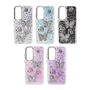 Custodia per telefono LIANGYAN all'ingrosso dalla fabbrica con accessori a farfalla in resina elettrificata e cornice per lenti galvanizzata - FUNDAS PROTECTOR Carcasa - Product Image 6
