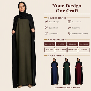 Neuer Typ Damen Partykleider Geschenk Lässige Muslimische Kleidung Gebrauchte Abaya Polyester & Weicher Krepp Für Alle Jahreszeiten SELESA Marke - Product Image 1