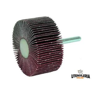 Ruedas abrasivas de aleta con mango de 6mm 50x30mm tela de corindón - Product Image 1