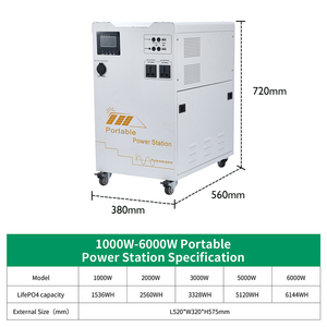 สถานีไฟฟ้าพกพา 1000W 2000W 3000W 5000W พลังงานแสงอาทิตย์แบบออฟกริด แบตเตอรี่ลิเธียมไอออน เครื่องกำเนิดไฟฟ้า ระบบไฟฟ้าสำหรับบ้าน - Product Image 2