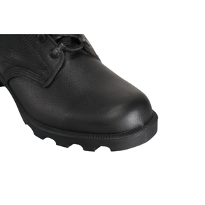 High Quality Granular Cowhide Embossed Pattern Black Full Leather Tactical <b>Boots</b> Outdoor Training <b>Boots</b> Rubber Sole - Product Image 5