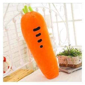 Jouets en peluche géants personnalisés de haute qualité, mignons lapins carottes doux pour enfants, oreillers personnalisables en forme de personnages de dessins animés - Product Image 5