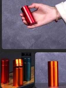 Xách Tay <span class=keywords><strong>Mini</strong></span> 40Ml Trà Lon Hợp Kim Nhôm Trà Lá Lưu Trữ <span class=keywords><strong>Tin</strong></span> Với Kín Vít Trên Nắp Đậy, Titan Hộp Trà Lưu Trữ - Product Image 4