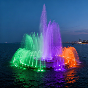 AWS Grandes Fuentes De Agua Flotantes Bendita Para Jardines Interiores Fuente Musical En El Exterior - Product Image 4