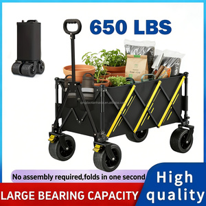 <span class=keywords><strong>Chariot</strong></span> <span class=keywords><strong>de</strong></span> jardin pliable robuste, <span class=keywords><strong>chariot</strong></span> utilitaire pliable pour l'extérieur, la plage, le camping et les courses - Product Image 5