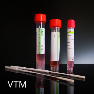En plastique stérile jetable kit de sécurité écouvillon nasal test kit jetable écouvillon de transport tube <span class=keywords><strong>vtm</strong></span> - Product Image 5