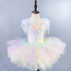 Disfraz <span class=keywords><strong>de</strong></span> Princesa <span class=keywords><strong>de</strong></span> Ballet para Niñas <span class=keywords><strong>de</strong></span> Año Nuevo, Lindo Vestido <span class=keywords><strong>de</strong></span> Tul con Lentejuelas para Actuación, Vestido <span class=keywords><strong>de</strong></span> Gasa con Volantes <span class=keywords><strong>de</strong></span> Spandex/Algodón para Niñas - Product Image 6