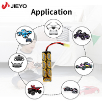 Paket Baterai Jieyo Nimh 2/3A 1600mah 9.6v Ukuran 2/3A 1600mah Baterai Isi Ulang Ni-Mh untuk Senjata Model Senjata Mainan RC Pemasok