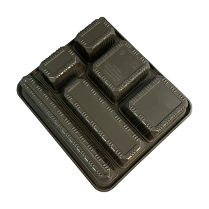 Forno a microonde PP 6 vano contenitore per alimenti monouso porta via pranzo Bento scatole con coperchio - Product Image 3