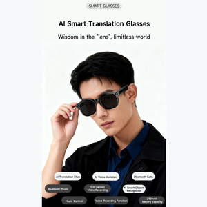 Dispositivo de IA Portátil para Búsqueda con Manos Libres, Lentes Inteligentes con Cámara, Llamadas BT, Música, <span class=keywords><strong>Chat</strong></span> con IA, Traducción con IA, Lentes de Sol Inteligentes - Product Image 3