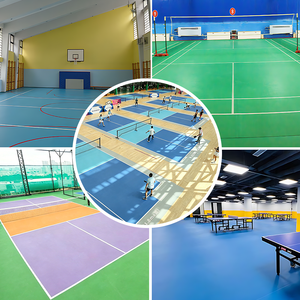 <span class=keywords><strong>Suelo</strong></span> Deportivo Profesional de PVC de 4.5mm, 1.8m de Ancho, Patrón de Lichi, Vinilo para Canchas de Voleibol - Product Image 5