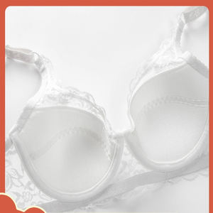 Soutien-gorge en dentelle respirant pour femmes grandes tailles, soutien-gorge en coton fin, bonnet ajustable, soutien-gorge sexy - Product Image 5