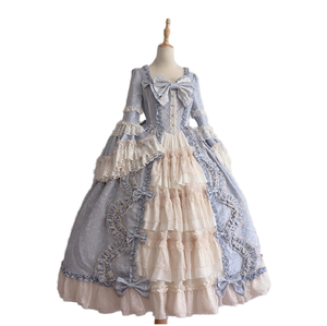 2022 mignon Lolita <span class=keywords><strong>princesse</strong></span> <span class=keywords><strong>robe</strong></span> pour femmes en mousseline de soie couture <span class=keywords><strong>grande</strong></span> balançoire jupes arc dentelle Anime Cosplay tout match adultes Halloween - Product Image 2