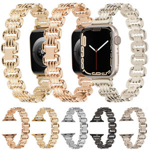 Correa de Metal para Mujer para <span class=keywords><strong>Apple</strong></span> <span class=keywords><strong>Watch</strong></span>, Banda de 46 <span class=keywords><strong>mm</strong></span>, 42 <span class=keywords><strong>mm</strong></span>, 49 <span class=keywords><strong>mm</strong></span>, 41 <span class=keywords><strong>mm</strong></span>, 45 <span class=keywords><strong>mm</strong></span>, 44/<span class=keywords><strong>40</strong></span> <span class=keywords><strong>mm</strong></span>, 11, 10, 9, 8, 7, <span class=keywords><strong>SE</strong></span>, 6, 5, Ultra, Brazalete para Dama - Product Image 1