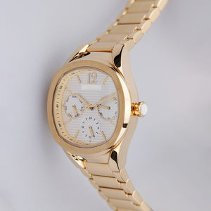 <span class=keywords><strong>Semaine</strong></span> calendrier fonctions importé mouvement à Quartz dames montre en acier inoxydable matériel personnalisé montre-bracelet montre carrée lumineuse - Product Image 3