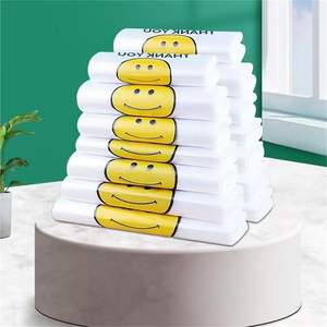 Manufacturer Custom Take Away Shopping <b>Bags</b> Wholesale T Shirt Shopping Plastic <b>Bags</b> Transparent Ready Stock - Product Image 4