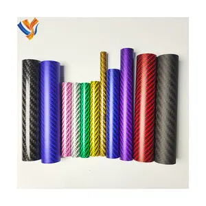 定制OEM黑色碳纤维管10毫米20毫米30毫米40毫米50毫米彩色碳纤维管