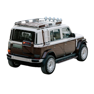 Simone pour ICaur V23 Porte-bagages de toit vintage - Kit rétro en noyer noir premium et acier inoxydable 304, porte-bagages tout-terrain 4x4 - Product Image 1