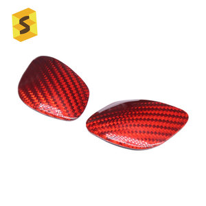 9 coques intérieures de voiture en Fiber de carbone véritable, pour <span class=keywords><strong>Volkswagen</strong></span>, changement de vitesse, couverture de Base - Product Image 2