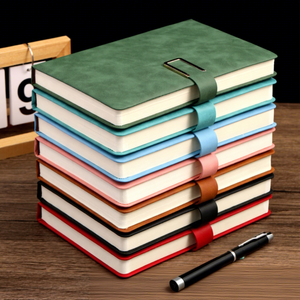 Agenda de Cuero PU Personalizada para Negocios, con Tapa Dura y Cierre, Tamaño A5, Impresa, Cuaderno de Papelería de Alta Gama - Product Image 1