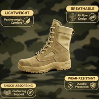 Promotion de vente en gros d'usine, bottes tactiques pour hommes, amortissantes, respirantes, bottes de randonnée, bottes de désert