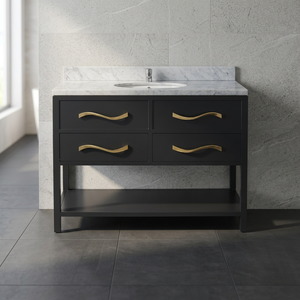 Mahogany Solid Wood Modern <b>Vanity</b> <b>Table</b> with Durable and Easy Clean Design for Bedroom Furniture - Product Image 4