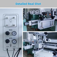 Impresora de pantalla de taza desechable semiautomática, máquina de serigrafía de té de la leche para botellas, tazas, contenedores, taza de café